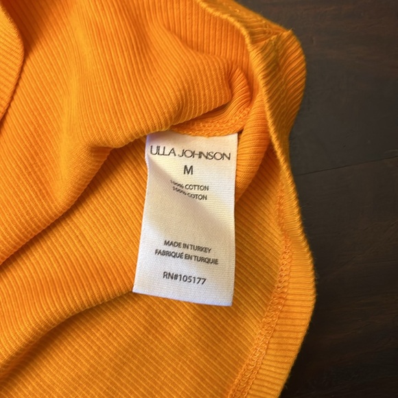 Ulla Johnson ruffle sleeve top size medium orange - Picture 6 of 7
